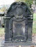Gravestone in North Leith Graveyard  -  Adam ~cher, died 1747