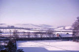 View over Liberton Lawn Tennis Club from The Inch  - Winter