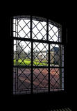 Merchiston Castle School  -  View of Gibson House through a window in the main school building 