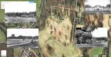 Google Maps View of the location of Middleton Camp  -  with old postcards of the camp superimposed