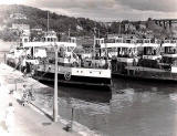 Queen Margaret  and other ferries at North Queensferry  -  Photo probably taken shortly before the Forth Road Bridge opened