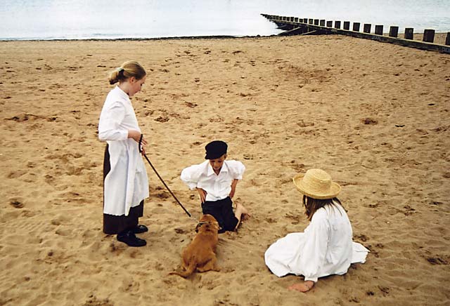Photograph on Portobello Beach, taken during the filming of the video:  "Memories of Portobello - It always seemed to be sunny"