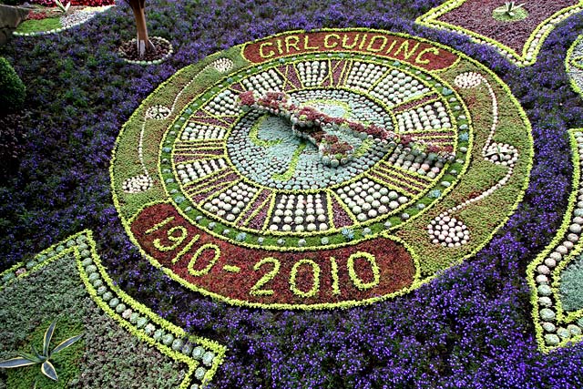 Floral Clock  in Princes Street Gardens  -  August 2010