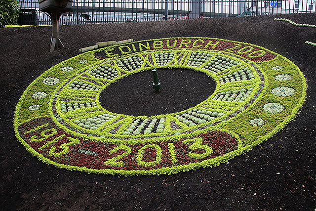 Princes Street Gardens, Floral Clock, 2013
