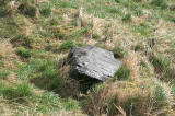 The 'Slidey Stane' in Holyrood Park  -  looking to the SE