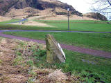 Holyrood Park  -  This stone may well be 'The Slidey Stane' mentioned in recollecitions of Holyrood Park