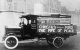Edinburgh Social History Photographs  -  Poro 'Pipe of Peace' van  -  Driven in the Edinburgh Hospital Charities Parade along Princes Street, 1922