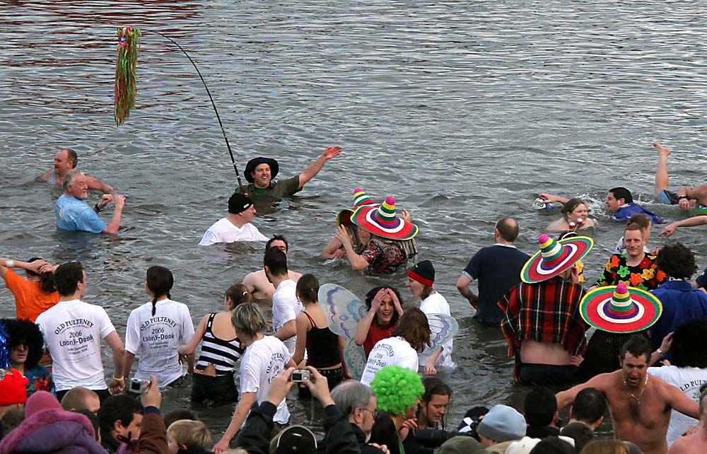 The Loony Dook  -  A dip in the Firth of  Forth at South Queensferry on New Year's Day, 2006