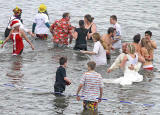 The Loony Dook  -  A dip in the Firth of  Forth at South Queensferry on New Year's Day, 2010