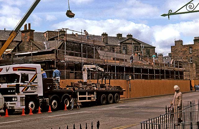 Demolition of the Morrison & Gibb building, Tanfield