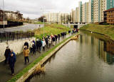 "Standard Life Strollers" walk along the Union Canal through Wester Hailes  - 25 March 2004