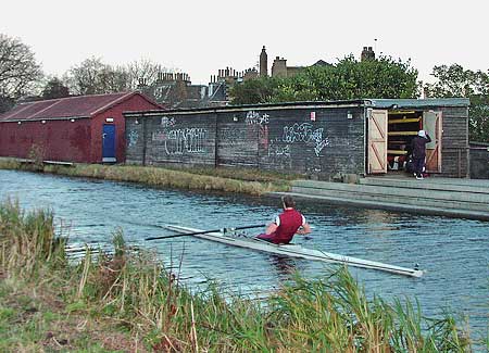 Watson's and Heriot's boat houses on the Union Canal