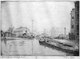 Limited Edition Print of a 1922 sketch by William Munro:  'Brick Barges, Old Edinburgh Canal