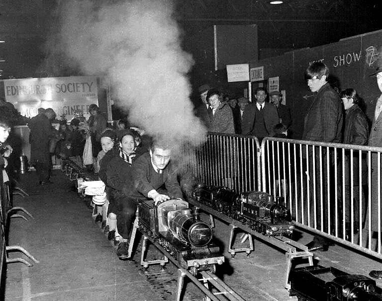 Model Engine at the Hobbies Exhibition in Waverley Market - 1960
