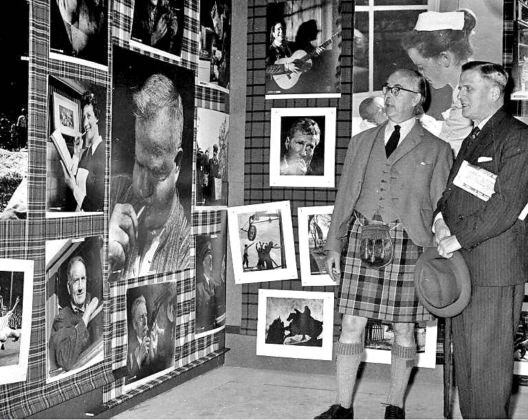 Three Musicians at 'This Scotland Exhibition' at Waverley Marketm, 1959