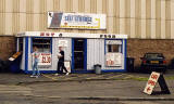 Edinburgh Waterfront  -  Nicky's Place, serving hot and cold food, near the entrance to Granton Harbour  -  25 August 2002