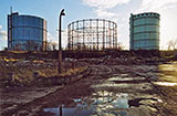 Edinb urgh Waterfront  -  Gasometers and Reflections  -  9 February 2003