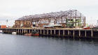 Edinburgh Waterfront  -  Looking over Western Harbour to Middle Pier at Granton Harbour  -  28 Septembrer 2003