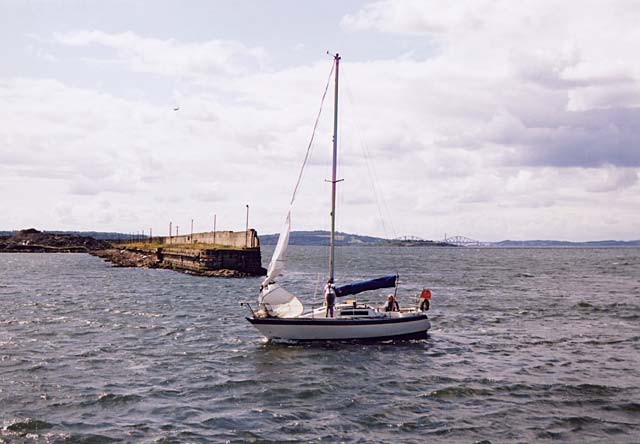 Looking to the west from the end of Granton Harbour's Estern Breakwater