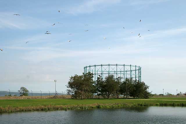 Forth Quarter Park  -  a new park under construction at Edinburgh Waterfront  -  2006