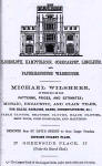 Advert in the Edinburgn & Leith Trade Directory  -  1865  -  Michael Wilshere