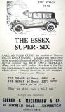Advert for Cars  -  Gordon C MacAndrew, Lothian Road, 1927
