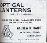 A H Baird Advert  -  December 1913