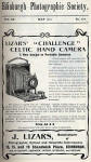 Lizars Advert  -  May 1910