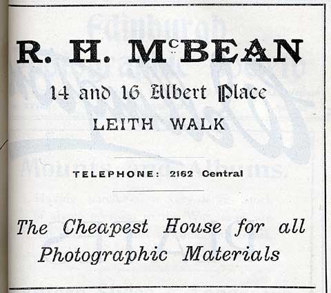 R H McBean Advert  -  October 1917