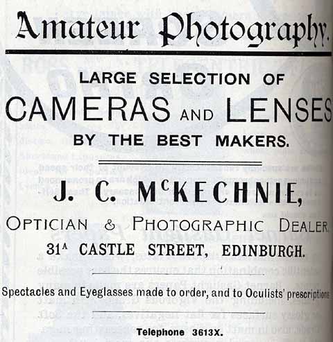 McKechnie Advert  -  October 1913