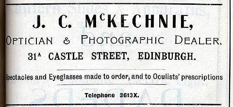 J C McKechnie Advert  -  October 1917