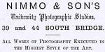 Advert in the Post Office Directories  -  1869 to 1890  -  Nimmo & Son