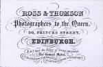 Advert in Edinburgh & Leith Post Office Directory 1853  -   Ross & Thomson