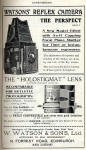 W Watson & Sons Advert  -  December 1910