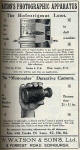 W Watson & Sons Advert  -  May 1913
