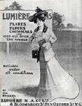 Advert in A H Baird's journal, 'Photogaraphic Chat'  -  1902  -  Lumiere Plates, Papers and Chemicals