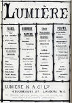 Photographic Dealers  - A H Baird  -  Adverts in his journal, Photographic Chat  - 1903  -  Lumiere - Films, Papers and Plates