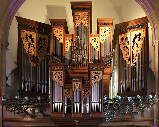 Organ Pipes at the west end of the church