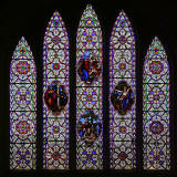 Stained Glass Windows on the east wall of the church