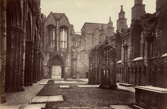 Albumen Print of Holyrood Chapel by James Valentine - 1889