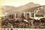 J Patrick  -  Albumen Print of Holyrood Palace and Abbey from Calton Hill