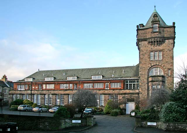 The former James Clark's School, beside Holyrood Park - now converted to housing