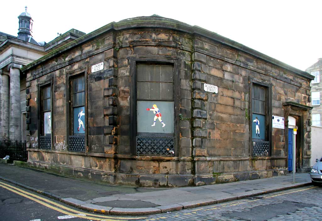 Leith Victoria AAC, Scotland's oldest boxing club  -  on the corner of 