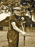 Willie the Scythe at Liberton Filtration Plant, around 1969