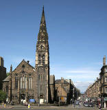 London Road Parish Church, on the corner of London Road and Easter Road