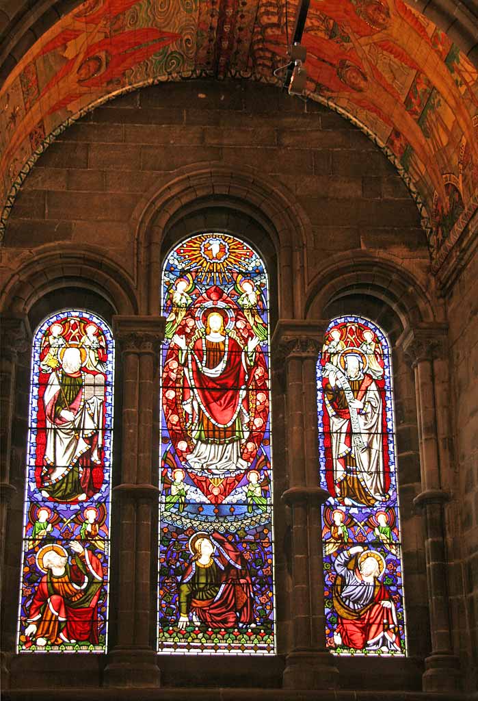 Mansfield Traquair Centre, Broughton Street, Edinburgh  -  Stained glass windows and murals