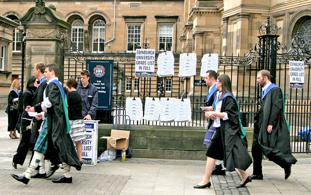 Outside the McEwan Hall before the Edinburgh University Graduation Ceremony  -  June 30, 2008