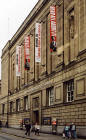 The National Library, with banners for the 'Read All About It' exhibition  -2004