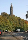 The Nelson Monument on Calton Hill. Time ball in raised position at 12.59pm on October 16, 2006  -  About to be lowered