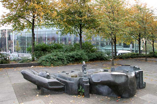Street Views  -  Greenside Place  -  Omni Centre sculpture by Eduardo Paolozzi